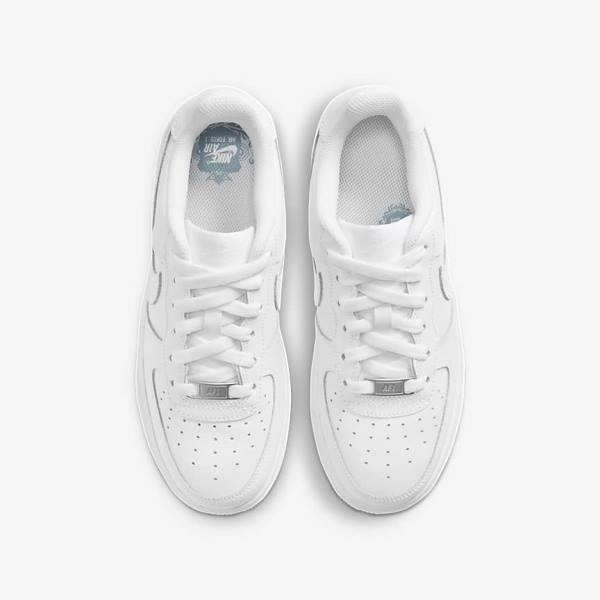 Kids' Nike Air Force 1 LE Older Sneakers White | NK073AIZ