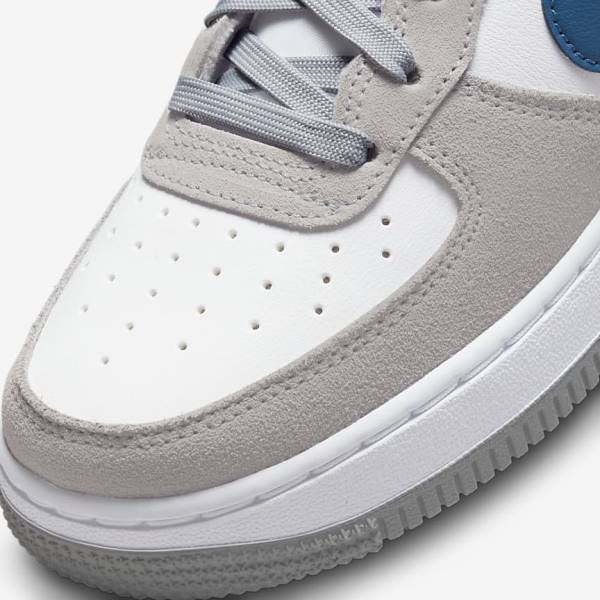 Kids' Nike Air Force 1 LV8 Older Sneakers Light Grey / White / Light Grey | NK538ADK