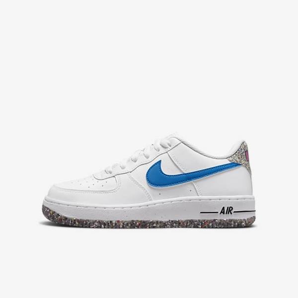 Kids\' Nike Air Force 1 LV8 Older Sneakers White / Mint / Pink / Light Blue | NK596ISD