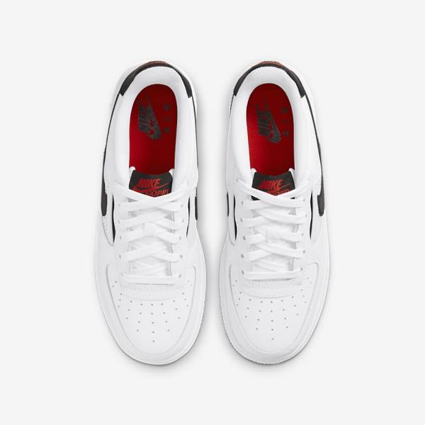 Kids' Nike Air Force 1 LV8 Older Sneakers White / Red / White / Black | NK684HSP