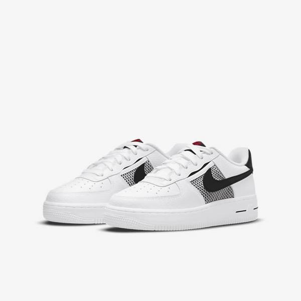 Kids' Nike Air Force 1 LV8 Older Sneakers White / Red / White / Black | NK684HSP