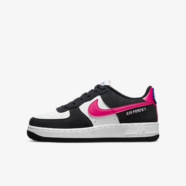 Kids\' Nike Air Force 1 LV8 Older Sneakers White / Pink | NK726TZV