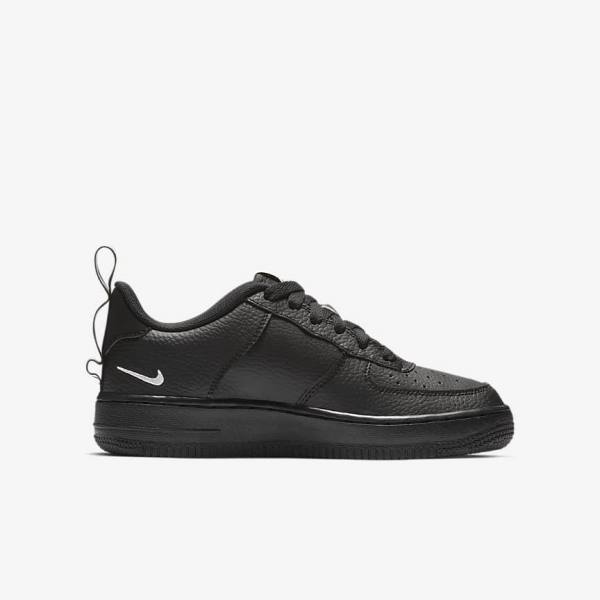 Kids' Nike Air Force 1 LV8 Utility Older Sneakers Black / Yellow / White | NK264CGF