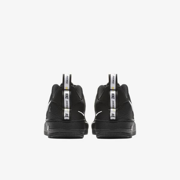 Kids' Nike Air Force 1 LV8 Utility Older Sneakers Black / Yellow / White | NK264CGF