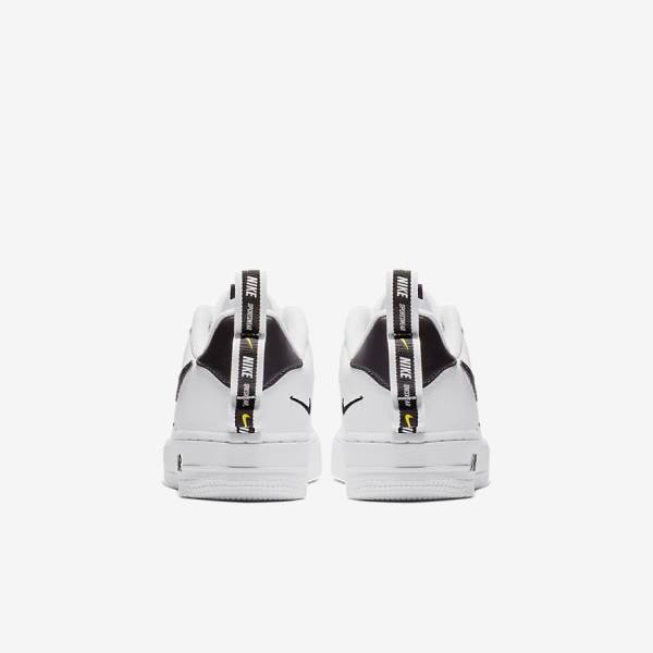 Kids' Nike Air Force 1 LV8 Utility Older Sneakers White / Black / Yellow / White | NK294AJY