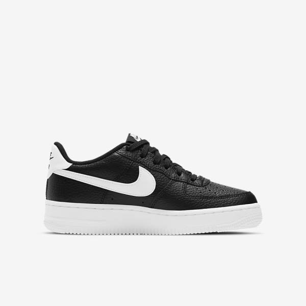 Kids' Nike Air Force 1 Older Sneakers Black / White | NK405JIY