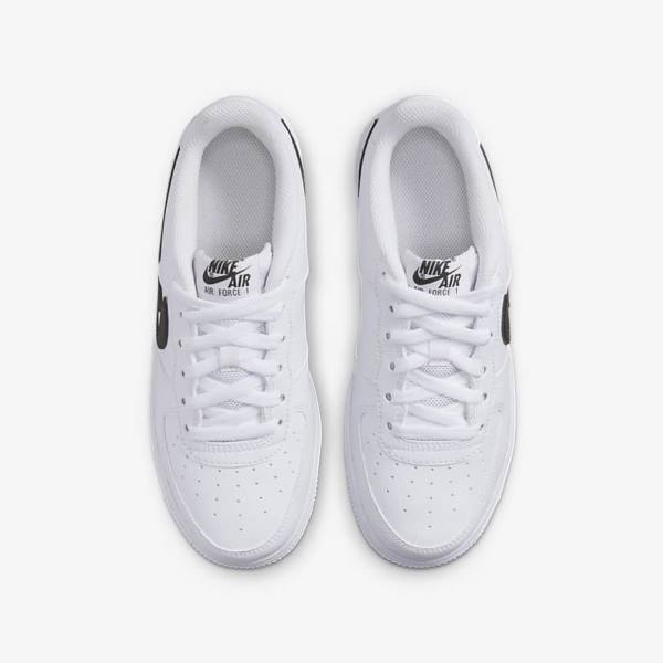 Kids' Nike Air Force 1 Older Sneakers White / Black | NK045TXG