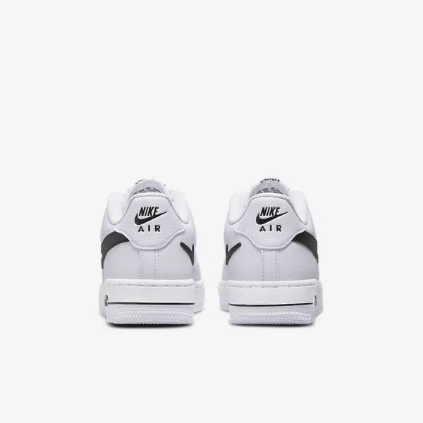 Kids' Nike Air Force 1 Older Sneakers White / Black | NK045TXG