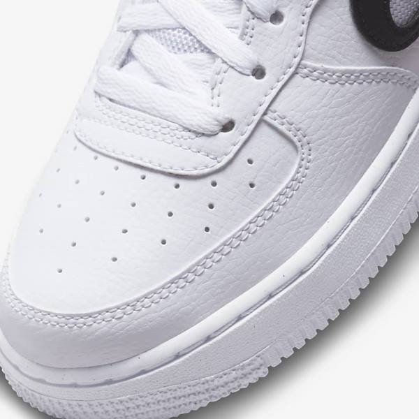 Kids' Nike Air Force 1 Older Sneakers White / Black | NK045TXG