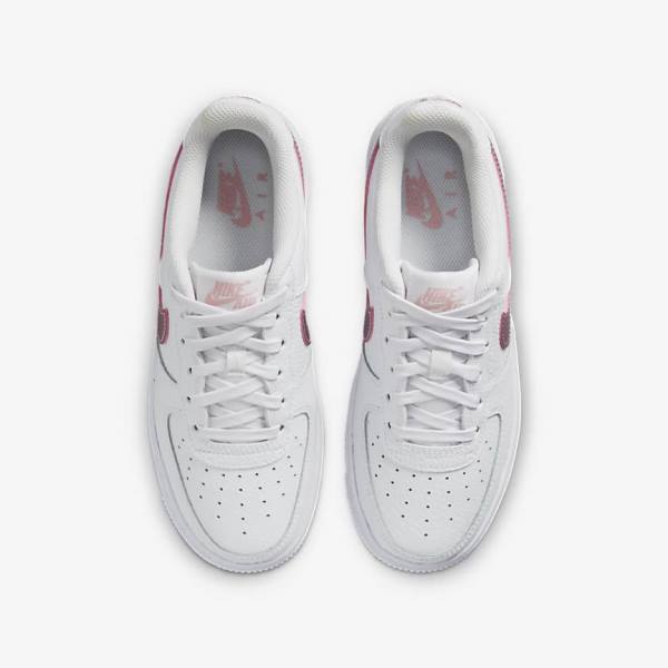 Kids' Nike Air Force 1 Older Sneakers White / Pink | NK095QGO