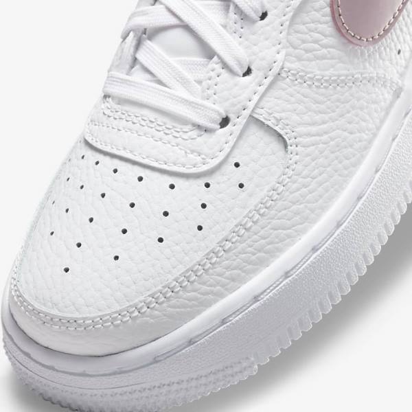 Kids' Nike Air Force 1 Older Sneakers White / Pink | NK095QGO