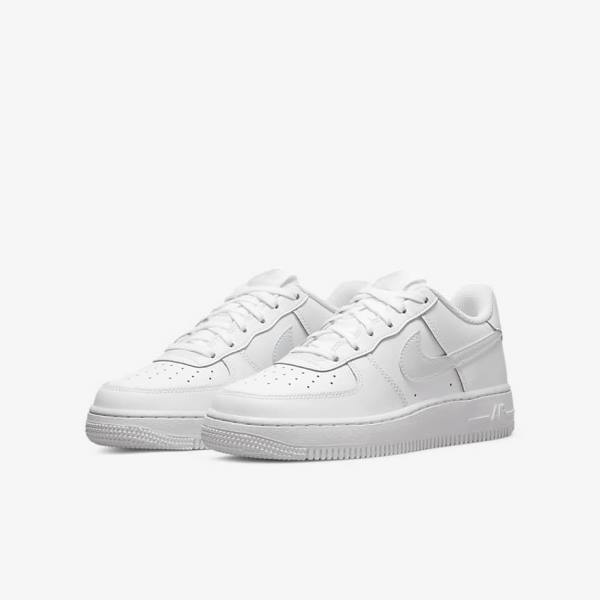 Kids' Nike Air Force 1 Older Sneakers White | NK304FUB