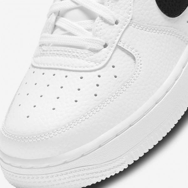 Kids' Nike Air Force 1 Older Sneakers White / Black | NK736GEJ