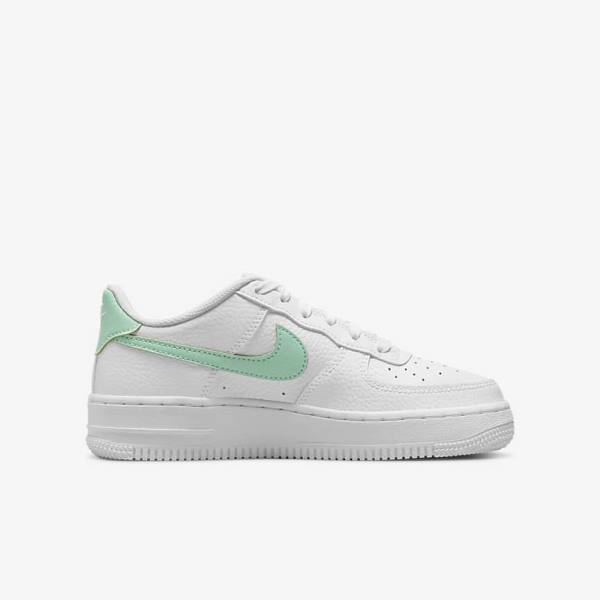 Kids' Nike Air Force 1 Older Sneakers White / Mint | NK958JHC