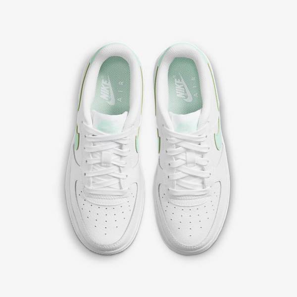 Kids' Nike Air Force 1 Older Sneakers White / Mint | NK958JHC