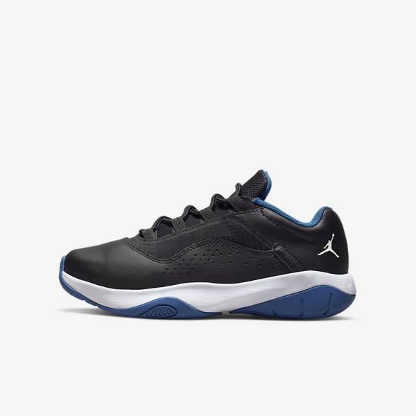 Kids\' Nike Air Jordan 11 CMFT Low Older Sneakers Black / Dark Blue / White | NK358HXW