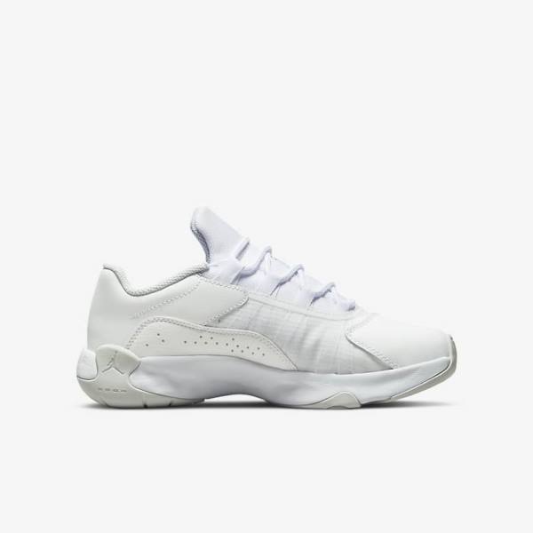 Kids' Nike Air Jordan 11 CMFT Low Older Sneakers White / Platinum | NK681QHW