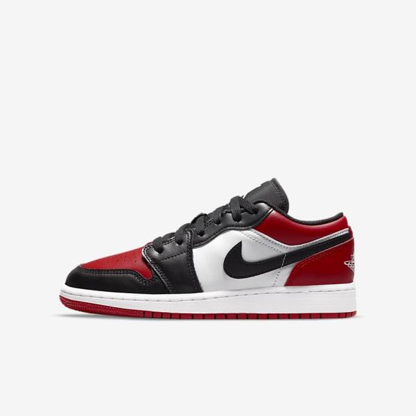 Kids\' Nike Air Jordan 1 Low Older Sneakers Red / Black / White | NK075BNR