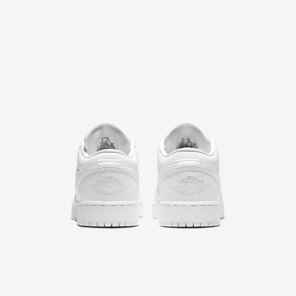 Kids' Nike Air Jordan 1 Low Older Sneakers White | NK176DHY