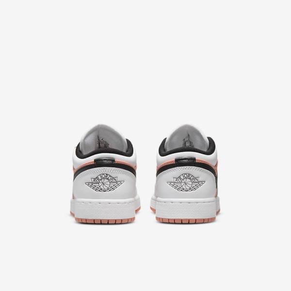 Kids' Nike Air Jordan 1 Low Older Sneakers White / Black | NK698KFS