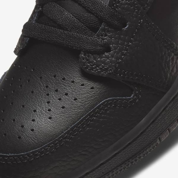 Kids' Nike Air Jordan 1 Low Older Sneakers Black | NK825WRK