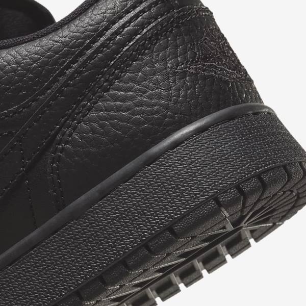 Kids' Nike Air Jordan 1 Low Older Sneakers Black | NK825WRK