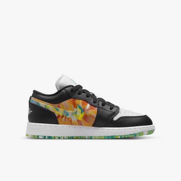 Kids' Nike Air Jordan 1 Low SE Older Sneakers Black / Orange / White | NK923GET