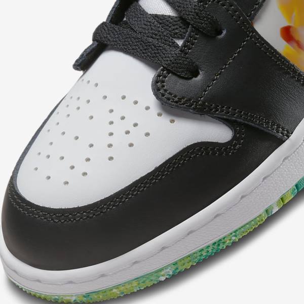 Kids' Nike Air Jordan 1 Low SE Older Sneakers Black / Orange / White | NK923GET