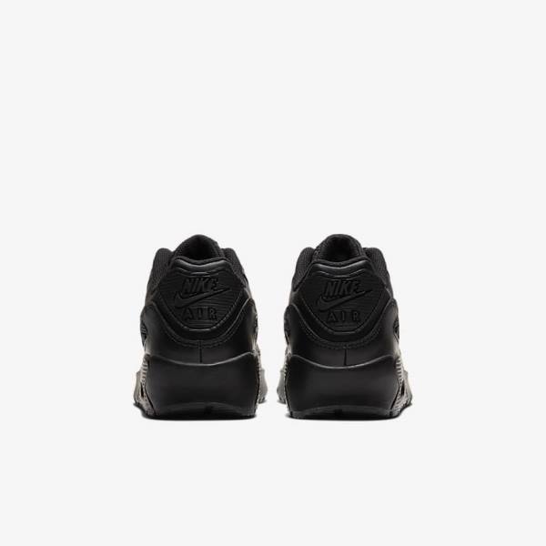 Kids' Nike Air Max 90 LTR Older Sneakers Black / White | NK278IBX