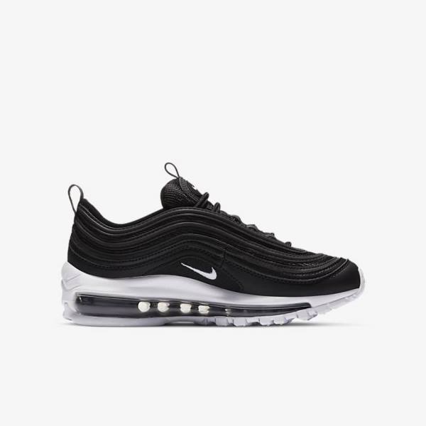 Kids' Nike Air Max 97 Older Sneakers Black / White | NK218PZR