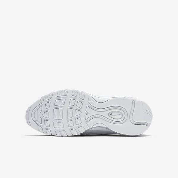 Kids' Nike Air Max 97 Older Sneakers White / Metal Silver / White | NK135CIZ