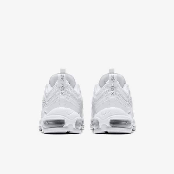 Kids' Nike Air Max 97 Older Sneakers White / Metal Silver / White | NK135CIZ