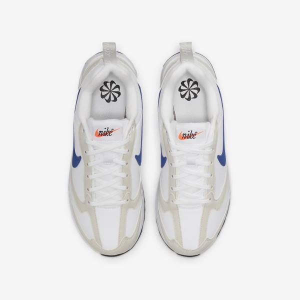 Kids' Nike Air Max Dawn Older Sneakers White / Light Beige / Black / Royal | NK642NPB