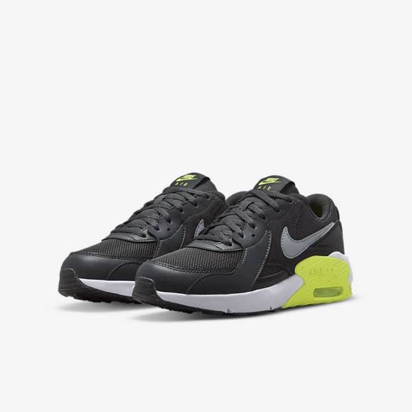 Kids' Nike Air Max Excee Older Sneakers Dark Grey / Black / Grey | NK826VKM