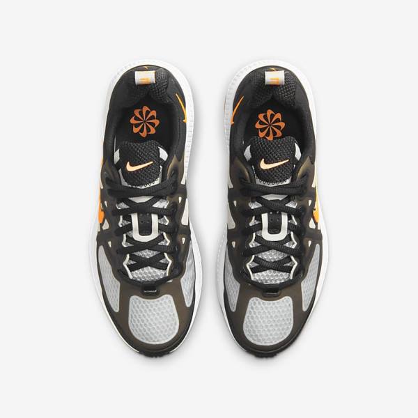 Kids' Nike Air Max Genome Older Sneakers Black / Grey / White / Orange | NK976UIG