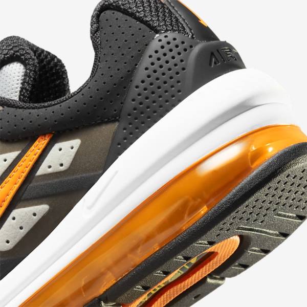 Kids' Nike Air Max Genome Older Sneakers Black / Grey / White / Orange | NK976UIG