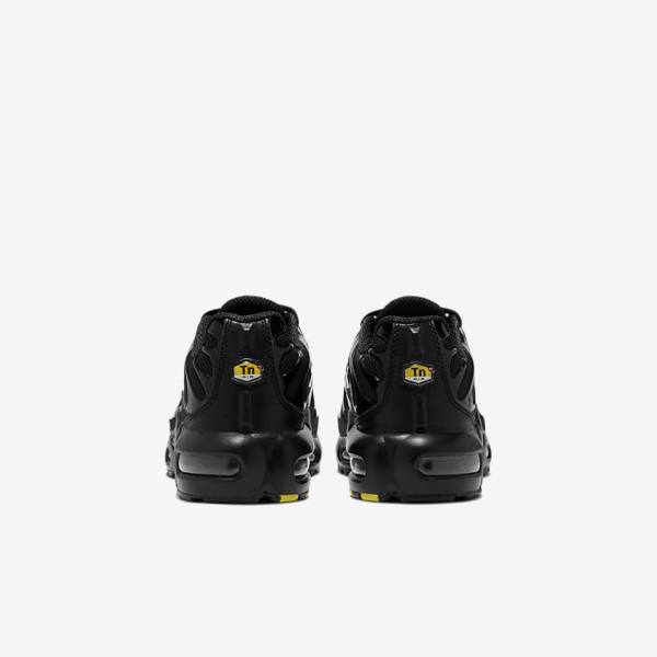 Kids' Nike Air Max Plus Older Sneakers Black | NK893GFY