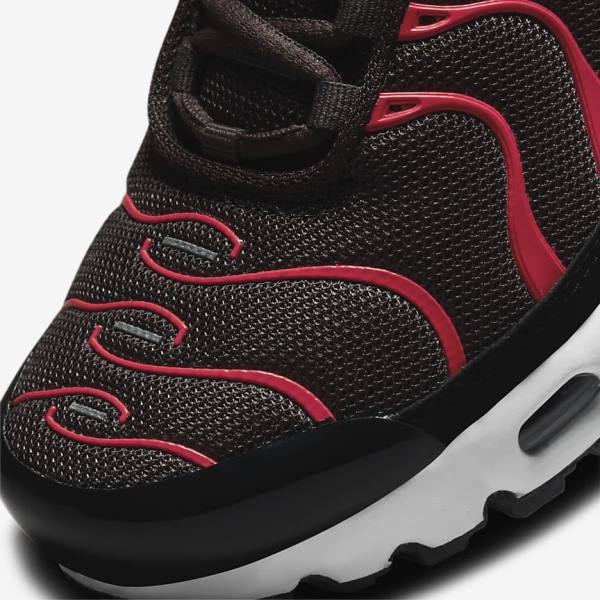 Kids' Nike Air Max Plus Older Sneakers Grey / Red / White / Black | NK897JHR