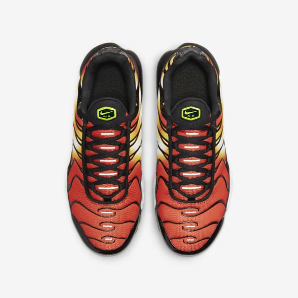 Kids' Nike Air Max Plus Older Sneakers Orange / Gold / Black | NK956JCO