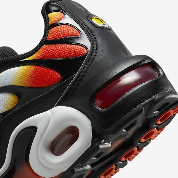 Kids' Nike Air Max Plus Older Sneakers Orange / Gold / Black | NK956JCO