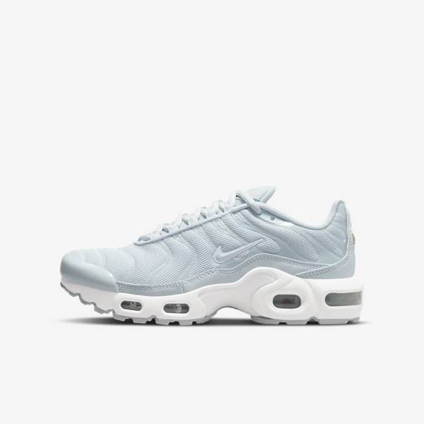 Kids\' Nike Air Max Plus Older Sneakers White | NK874PGL