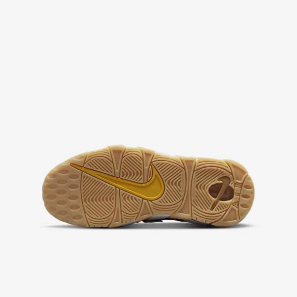 Kids' Nike Air More Uptempo Older Sneakers Brown / Light Brown / White | NK407WLC