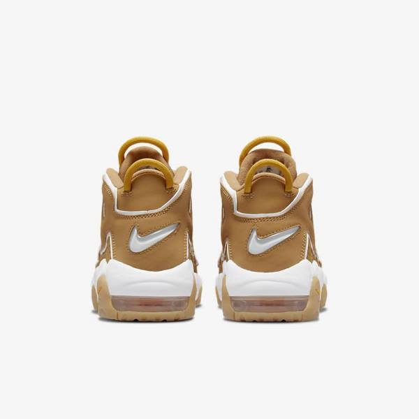 Kids' Nike Air More Uptempo Older Sneakers Brown / Light Brown / White | NK407WLC