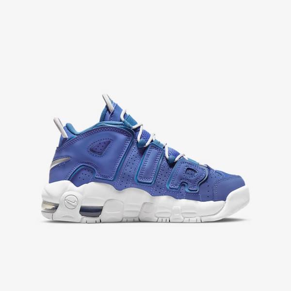 Kids' Nike Air More Uptempo Older Sneakers Blue / White | NK963ZOE