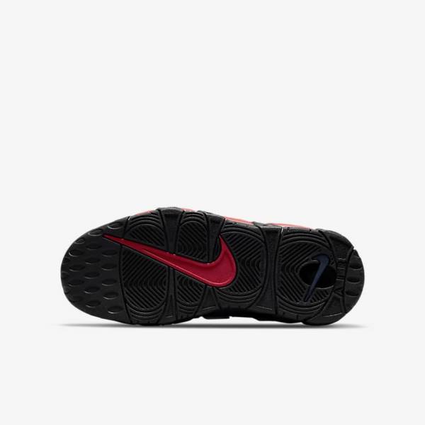 Kids' Nike Air More Uptempo Older Sneakers Black / Navy / White / Red | NK965PUD