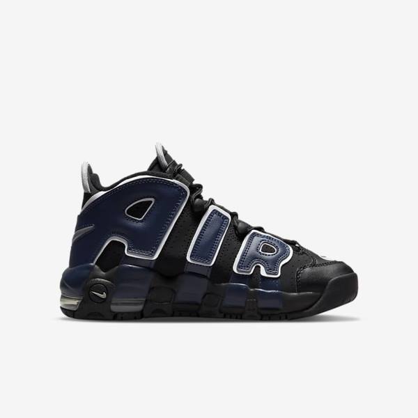 Kids' Nike Air More Uptempo Older Sneakers Black / Navy / White / Red | NK965PUD