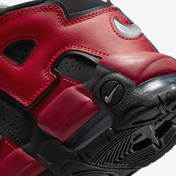 Kids' Nike Air More Uptempo Older Sneakers Black / Navy / White / Red | NK965PUD