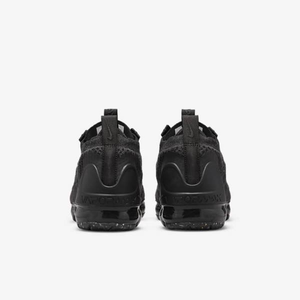 Kids' Nike Air VaporMax 2021 FK Older Sneakers Black / Dark Grey | NK129RBF