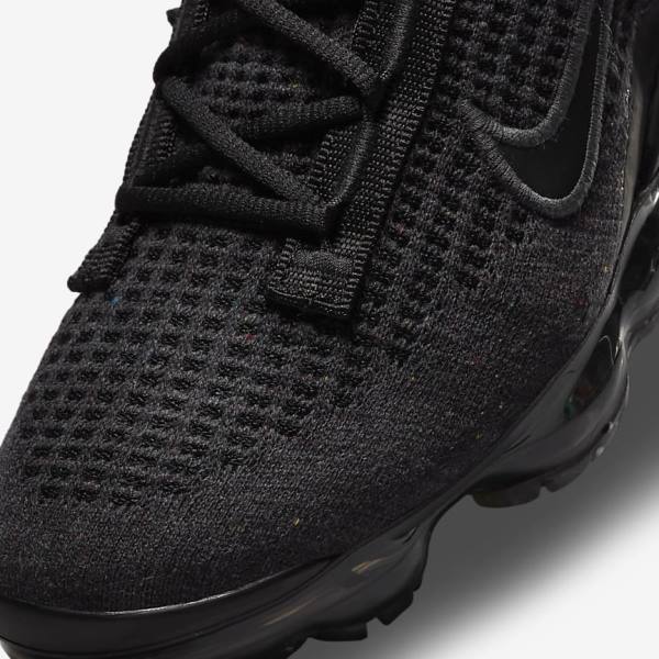 Kids' Nike Air VaporMax 2021 FK Older Sneakers Black / Dark Grey | NK129RBF