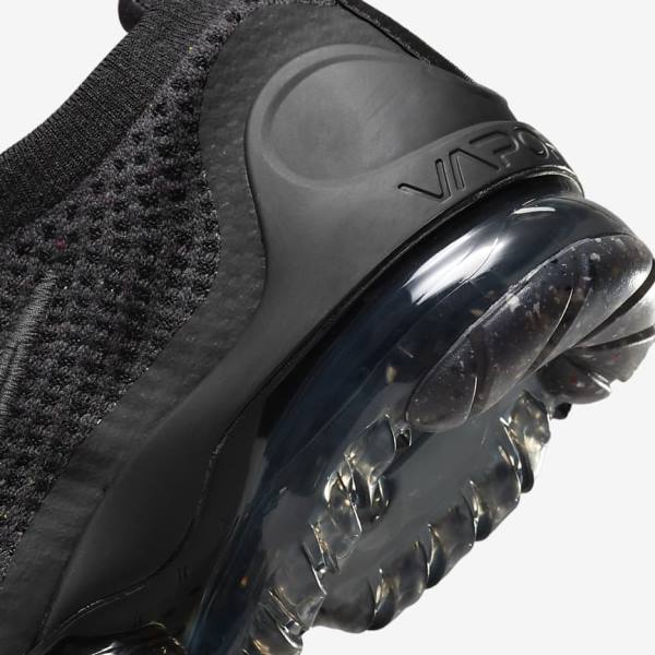 Kids' Nike Air VaporMax 2021 FK Older Sneakers Black / Dark Grey | NK129RBF